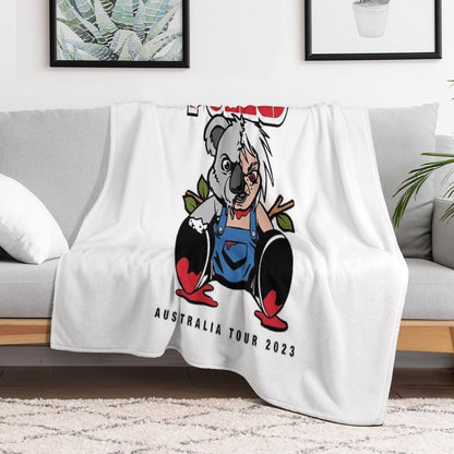 Pulley T-Shirt – Australia Tour 2023 Melodic Punk Rock Throw Blanket