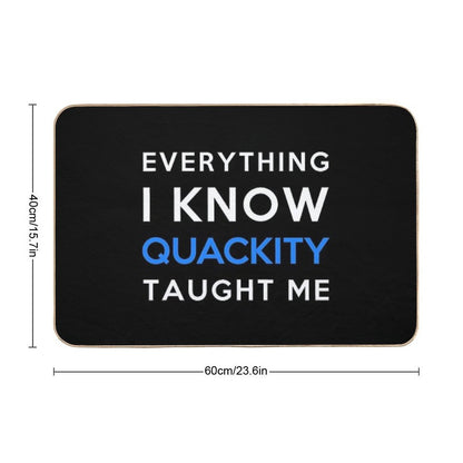 Everything I Know - Quackity Bath Mat