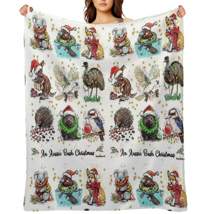 An Aussie Bush Christmas Throw Blanket