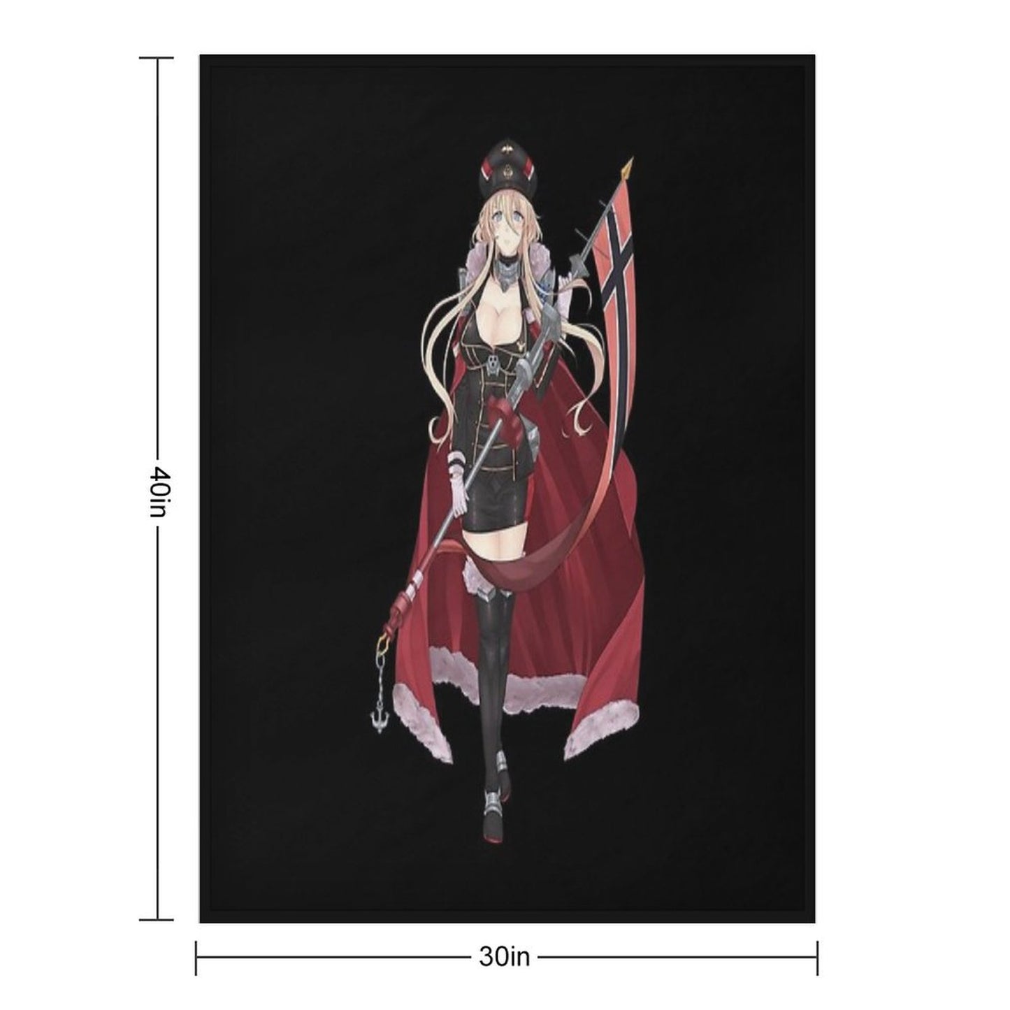 Azur Lane Bismarck Throw Blanket