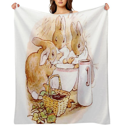 Flopsy, Mopsy And Cottontail Throw Blanket