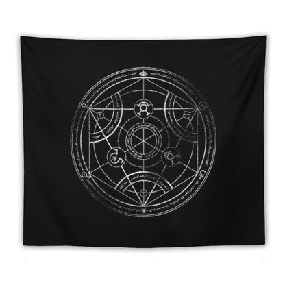 Human Transmutation Circle - Chalk Tapestry