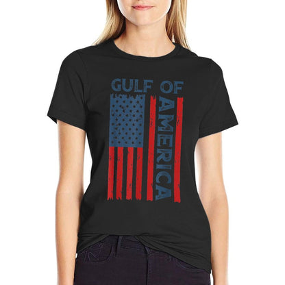 America&#39;s Gulf - Gulf Of USA America Funny USA American Flag T-Shirt
