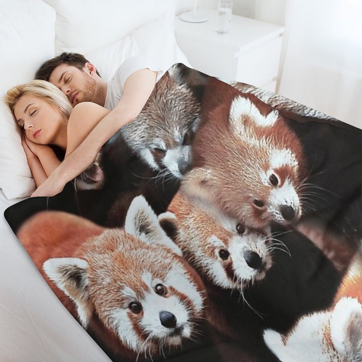 Red Pandas Throw Blanket