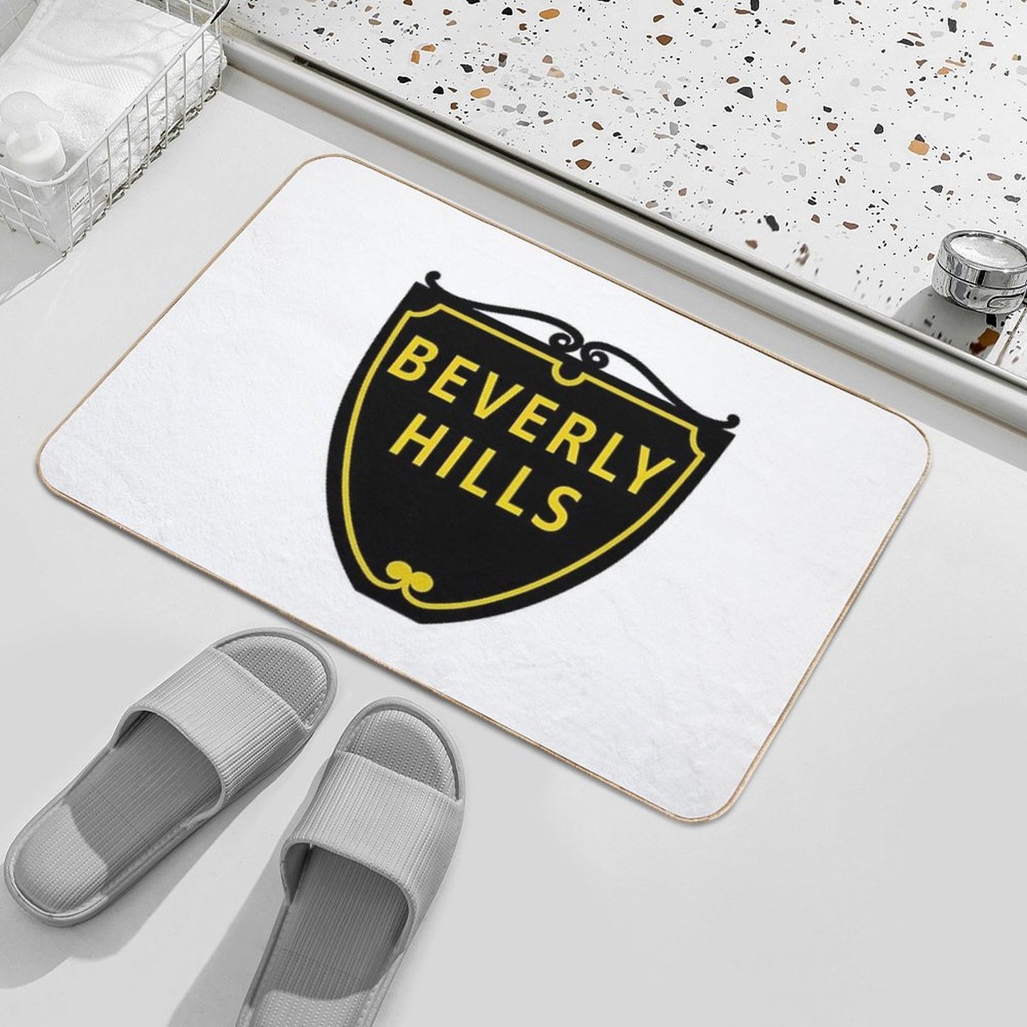Beverly Hills Street Sign Bath Mat