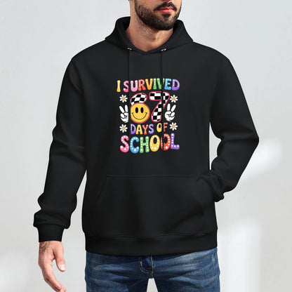 I Survived 67 Days of School Funny 67 Teachers Students Meme Casual Wear Hoodie