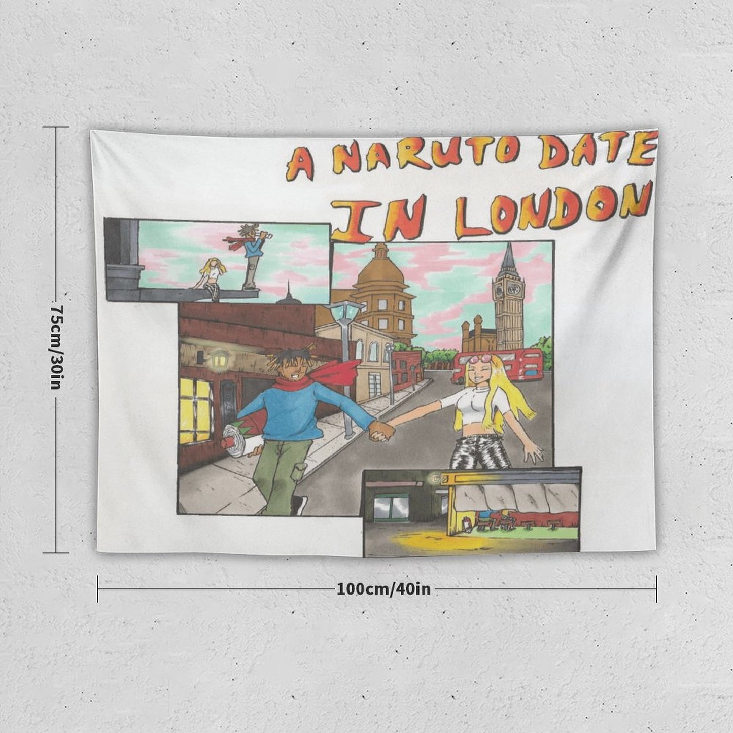 A Naruto Date In London Tapestry