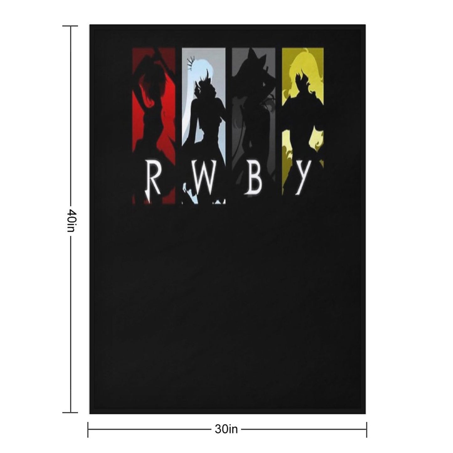 RWBY Silhouette Classic Throw Blanket