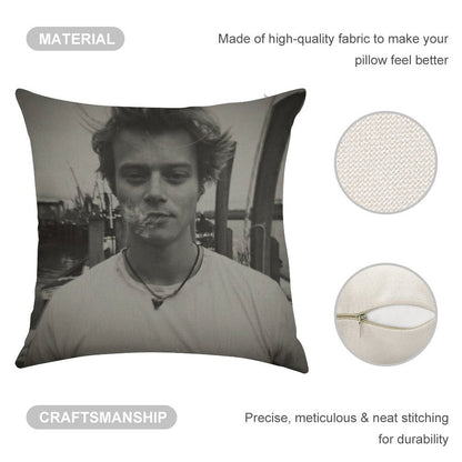 JJ Rudy Pankow Outer Banks Netflix Linen Throw Pillow Cover