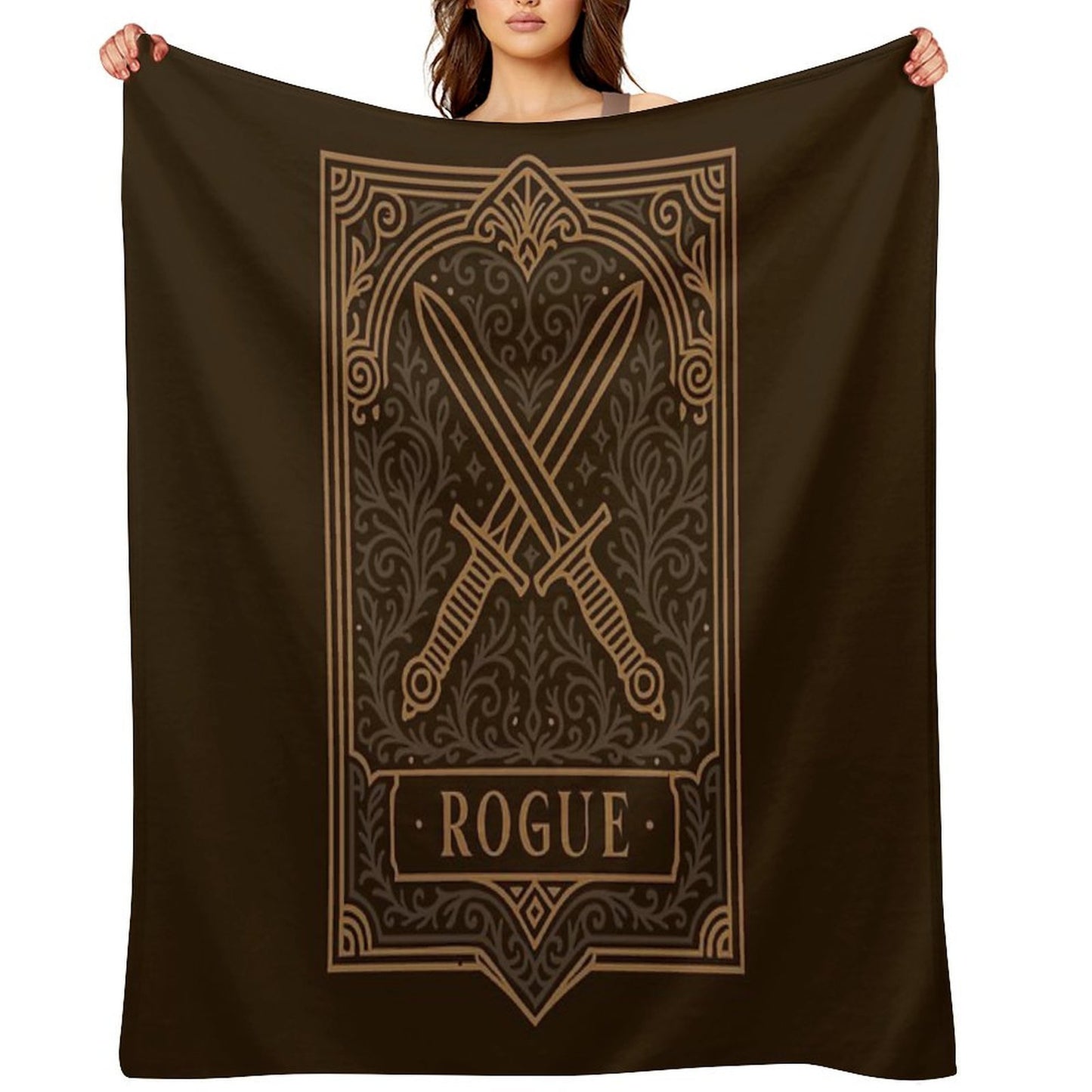 Rogue Emblem Tabletop TTRPG Character Classes Throw Blanket