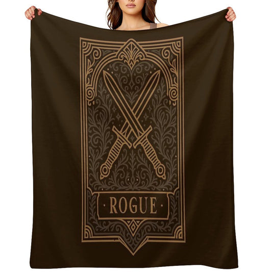Rogue Emblem Tabletop TTRPG Character Classes Throw Blanket