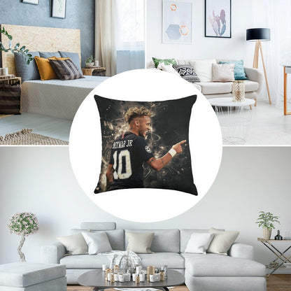 Neymar  #111 Linen Throw Pillow Cover