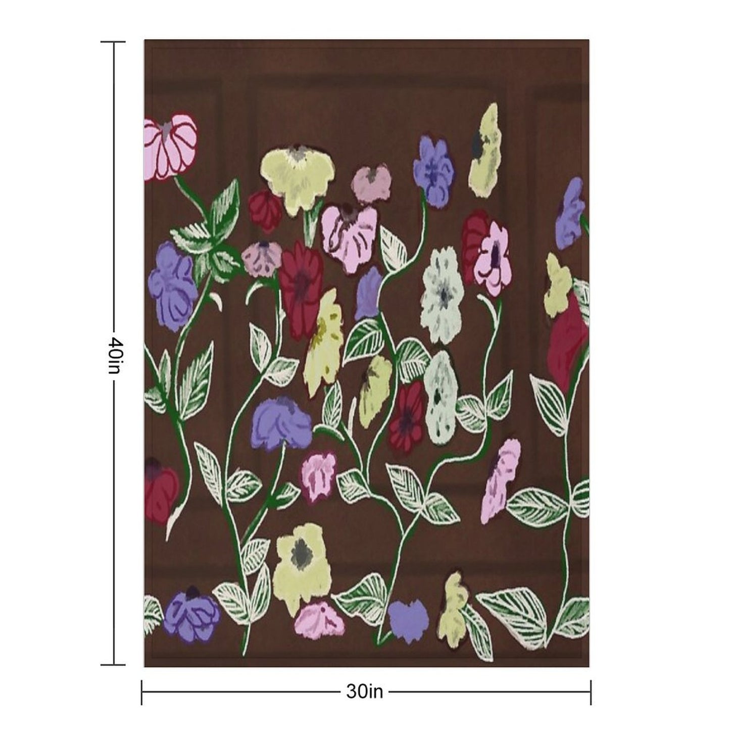 Taylor's Floral Piano Throw Blanket