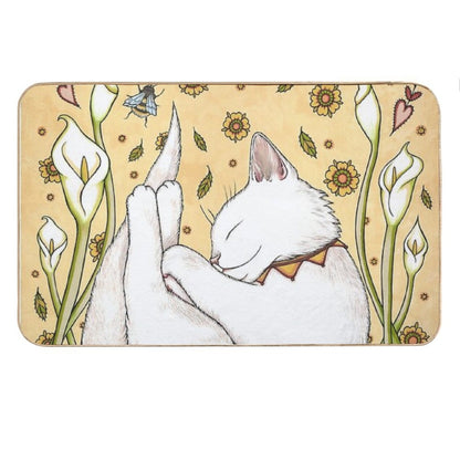 Butterflies And Bees Bath Mat
