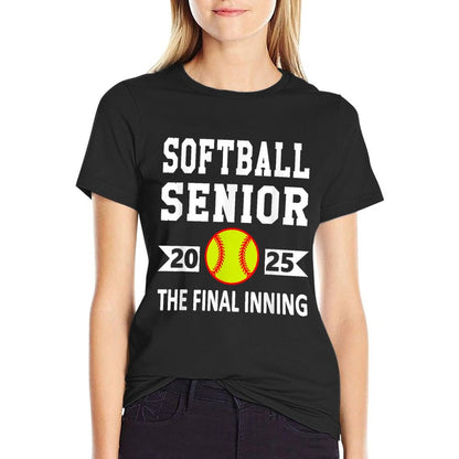 Senior Class of 2025 Softball Senior Night Graduation Party T-Shirt