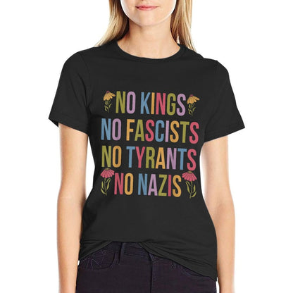 No Kings in America No Fascists We The People Political  Durable T-Shirt