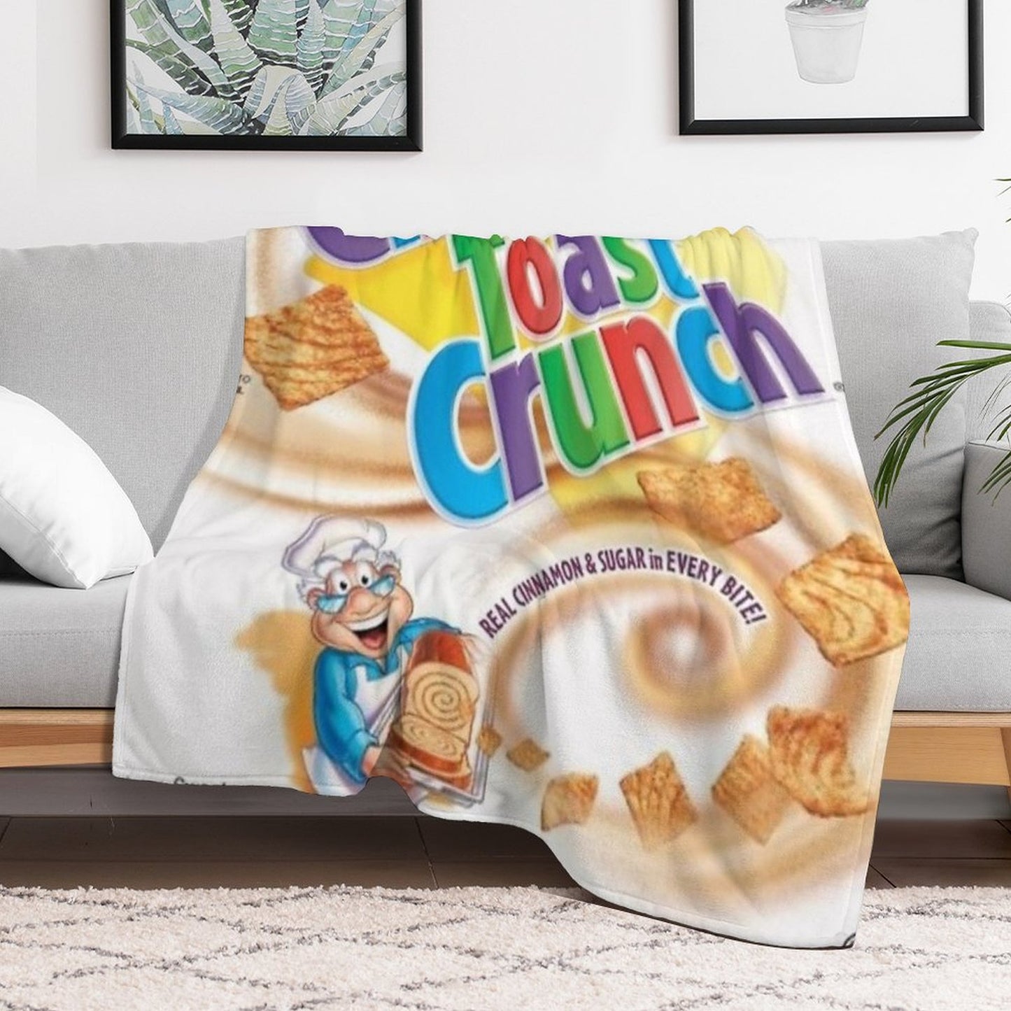 Cinnamon Toast Crunch Throw Blanket