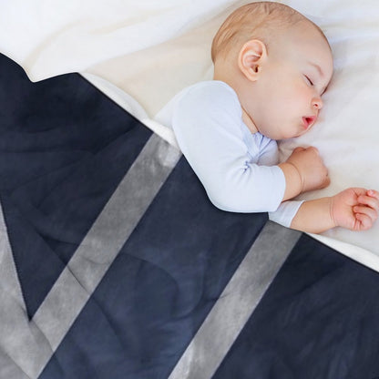 Blue Distressed Union Jack Throw Blanket