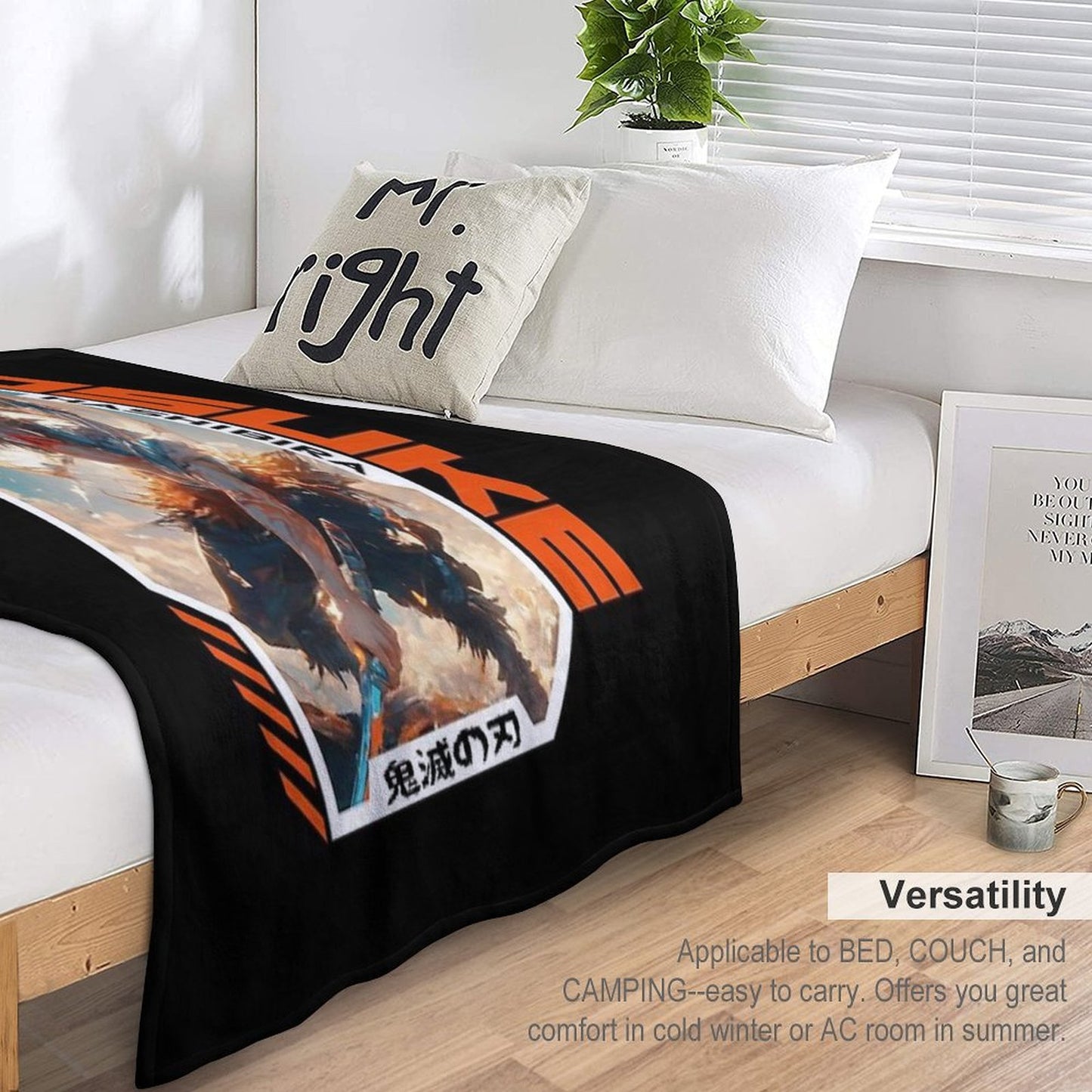 Inosuke Hashibira - Demon Slaye Throw Blanket