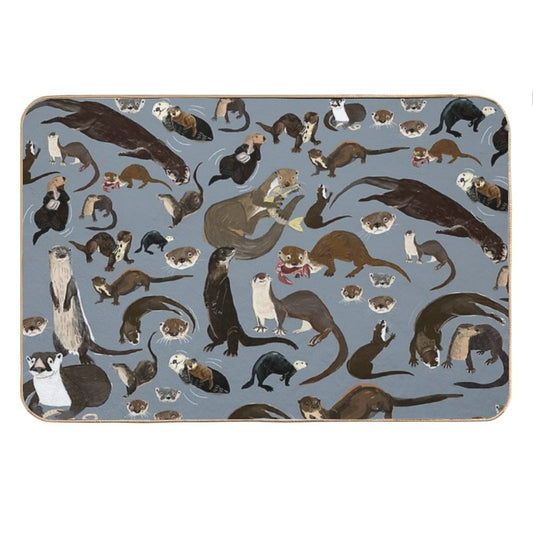Old World Otters Bath Mat