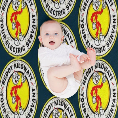 Electric Reddy Kilowatt Throw Blanket