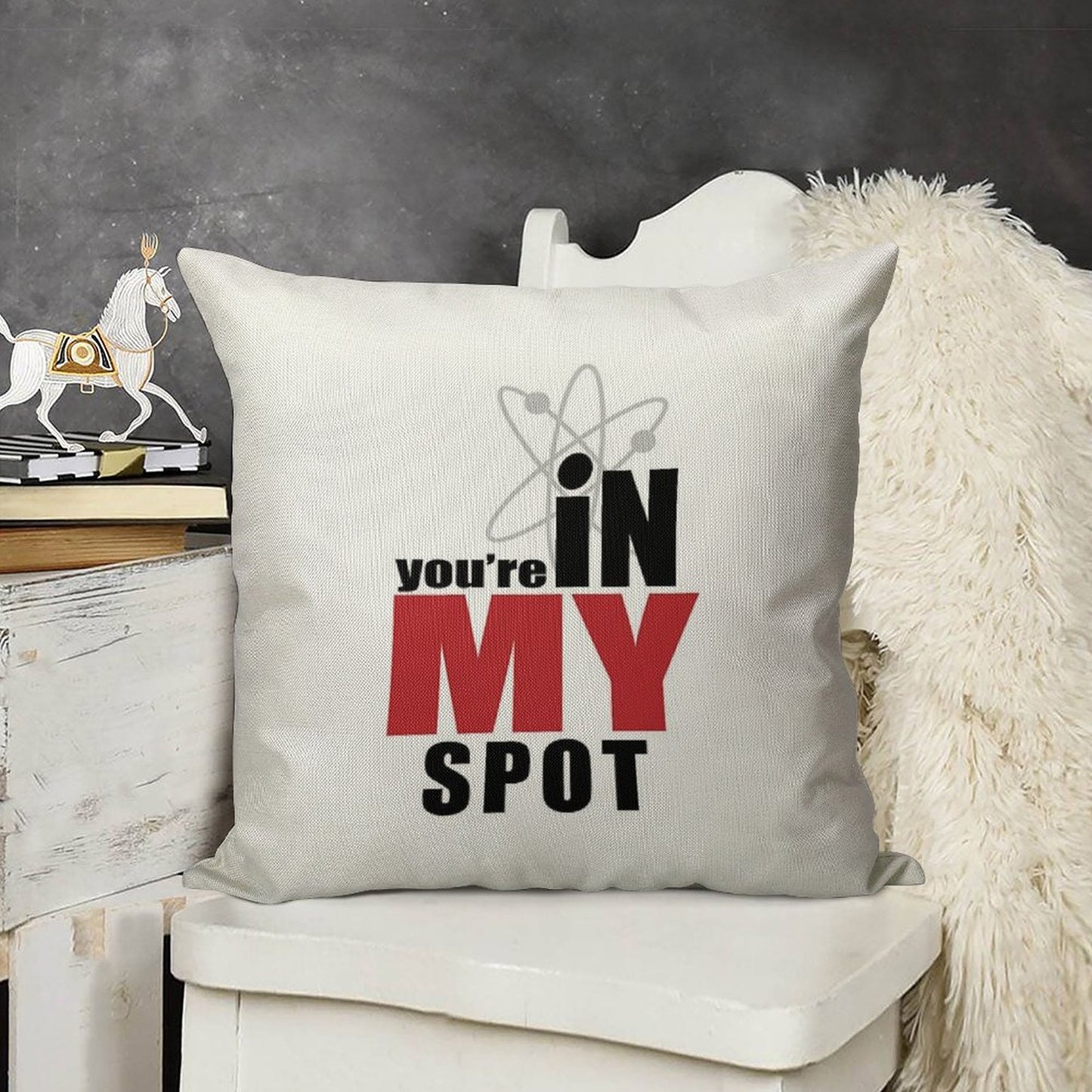 My Spot Linen Throw Pillow Cover