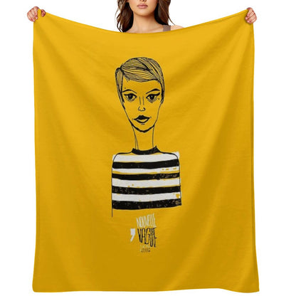 Jean Seberg Throw Blanket