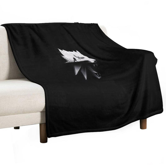 The White Wolf Throw Blanket