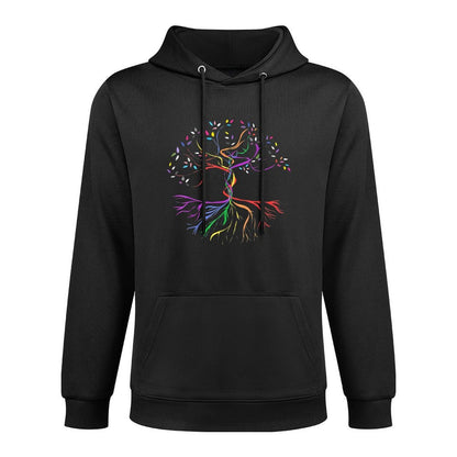 Tree Life Rainbow LGBT Cool Gay Pride Ally Relaxed Fit Hoodie