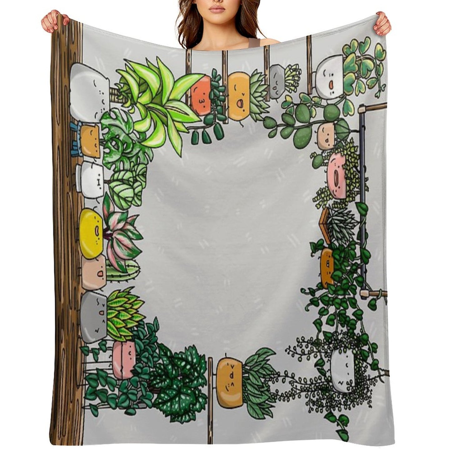 Plant Buddies All Around Throw Blanket