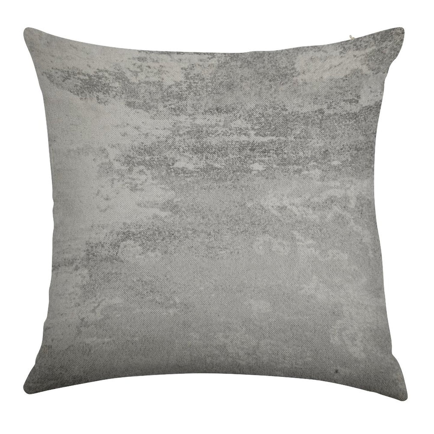 Concrete Texture Solid Grey Gray Colour Linen Throw Pillow Cover