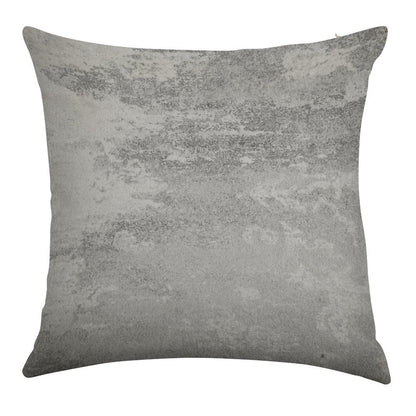 Concrete Texture Solid Grey Gray Colour Linen Throw Pillow Cover