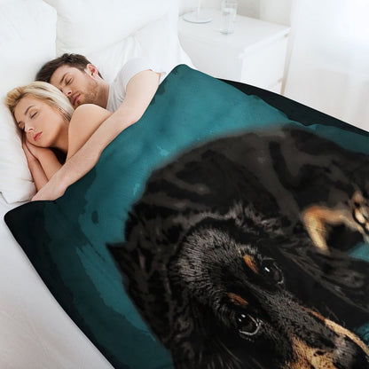 Adorable Dachshund Throw Blanket