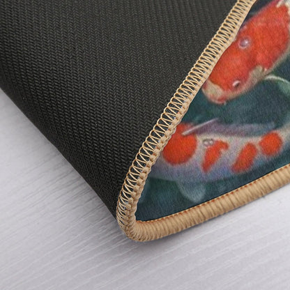 Koi Fish Pond  Goldfish Bath Mat