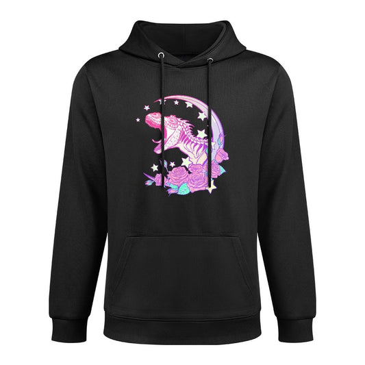 Pastel Goth Trex - Vaporwave Aesthetic Breathable Fabric Hoodie