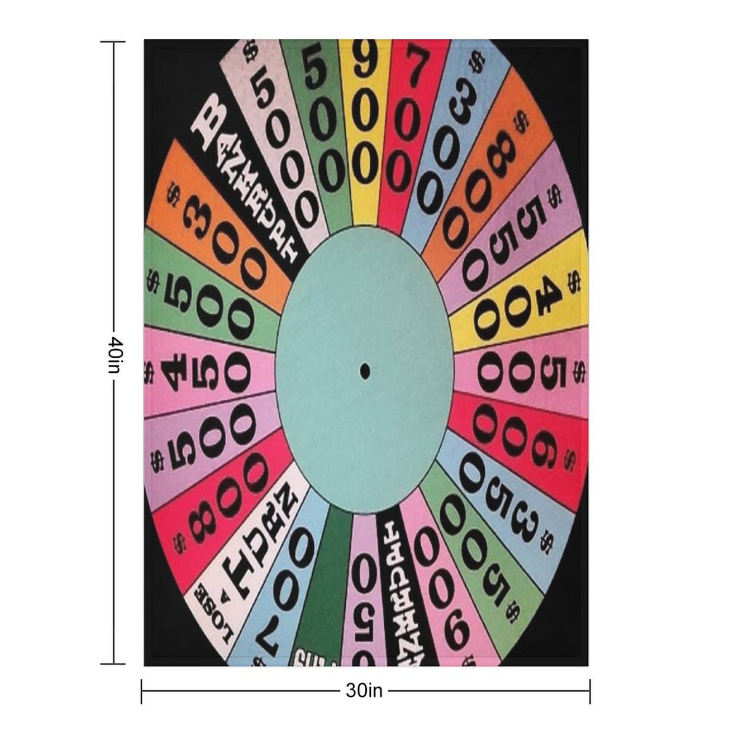 Wheel of Fortune Carnival Wheel (game Show) Throw Blanket