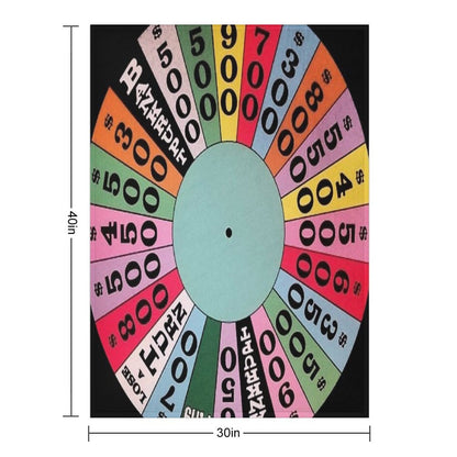 Wheel of Fortune Carnival Wheel (game Show) Throw Blanket