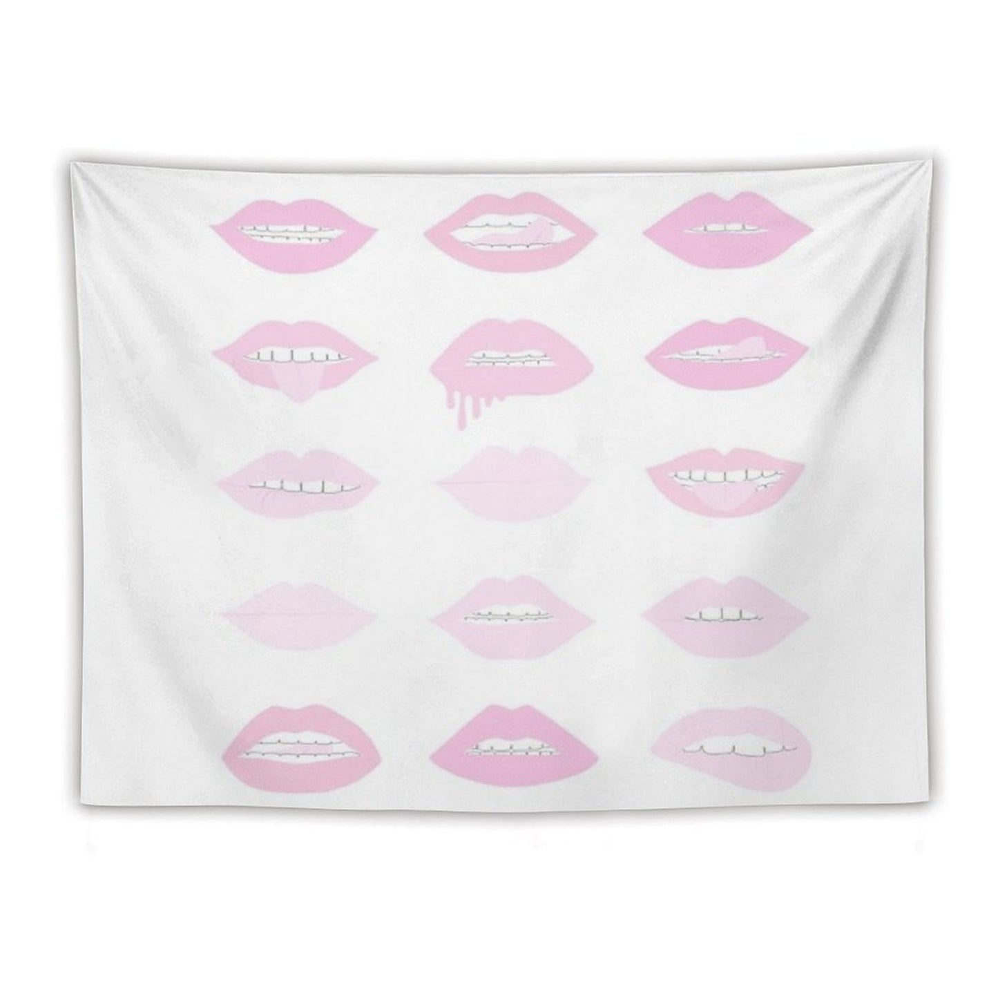 Pink And Blush Lipstick Lips Tapestry