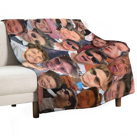 NiallHoran Photo Collage Throw Blanket