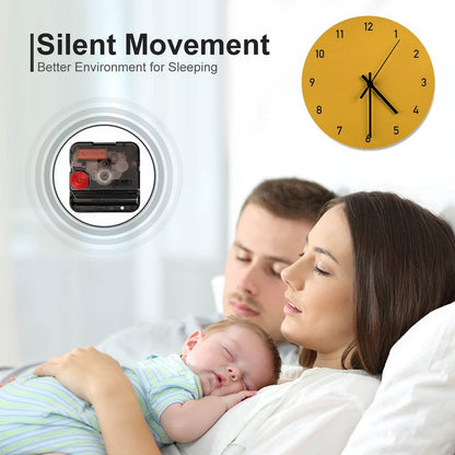 Clock Numbers Mustard 2 Wall Clock