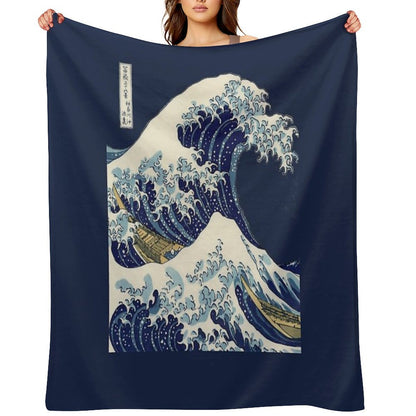 The Great Wave Off Kanagawa Transparent Throw Blanket