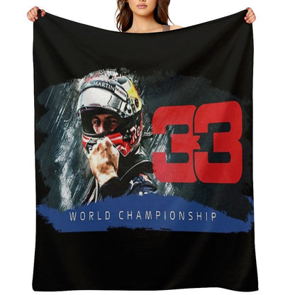 Max Verstappen F1 CHAMPION Throw Blanket