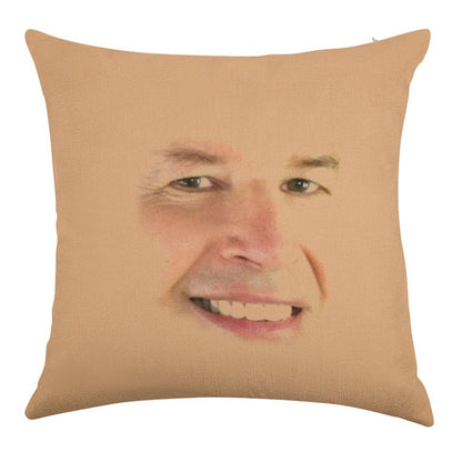 Neil Breen Linen Throw Pillow Cover