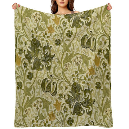William Morris - Honeysucklea 'No,02. Throw Blanket