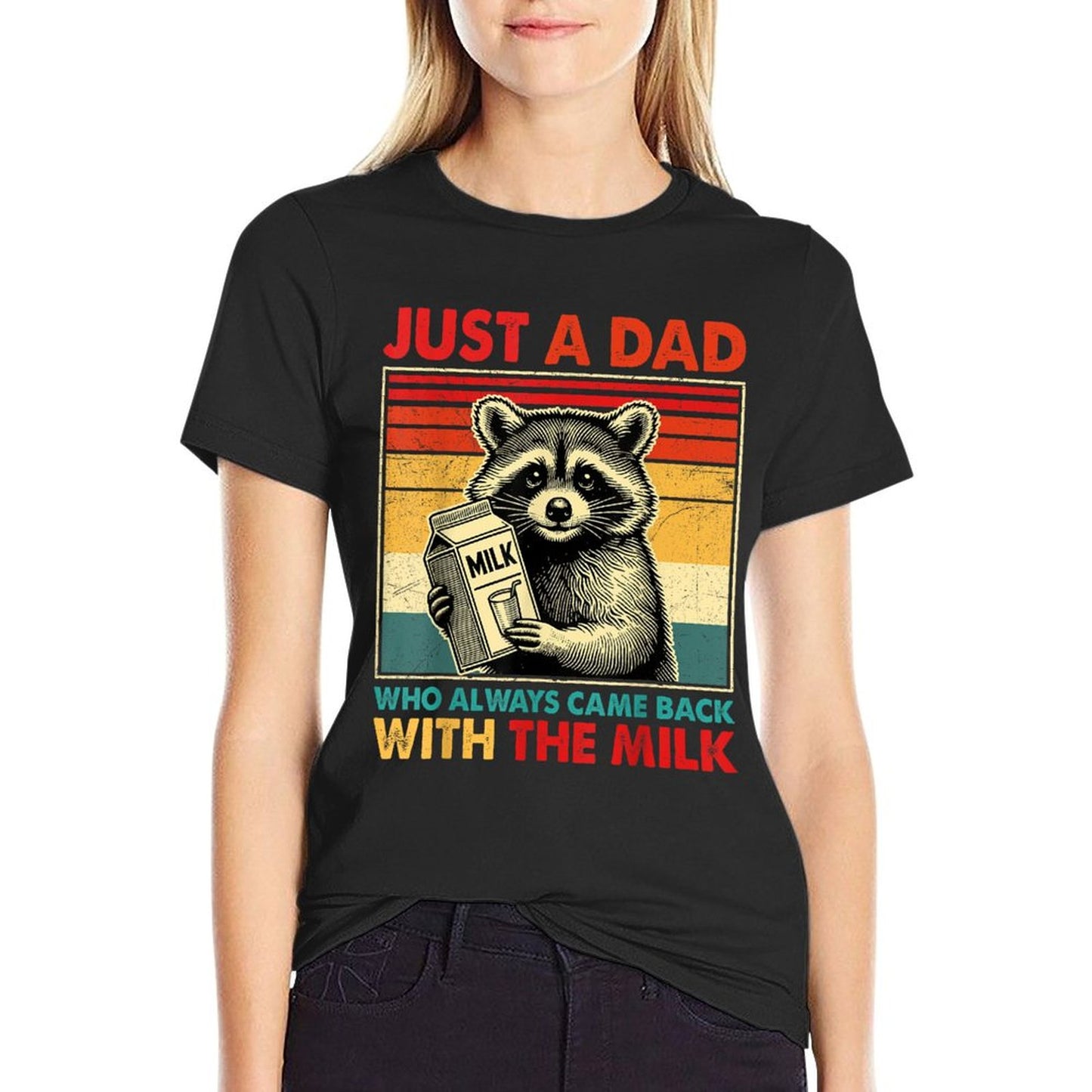 Just A Dad Who Always Came Back With The Milk Father&#39;s Day T-Shirt