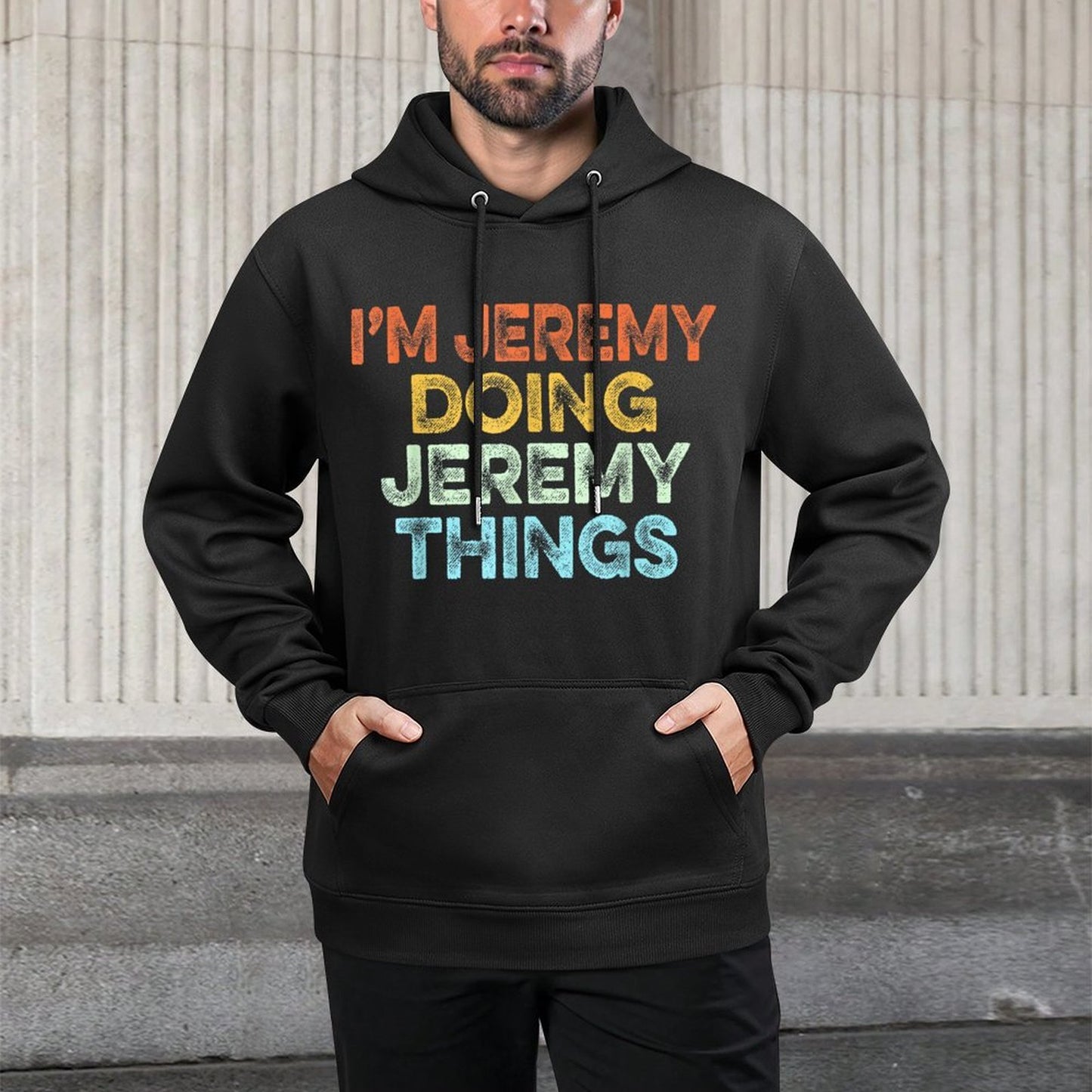 Im JEREMY Doing JEREMY Things Vintage Funny Christmas All-Day Comfort Hoodie