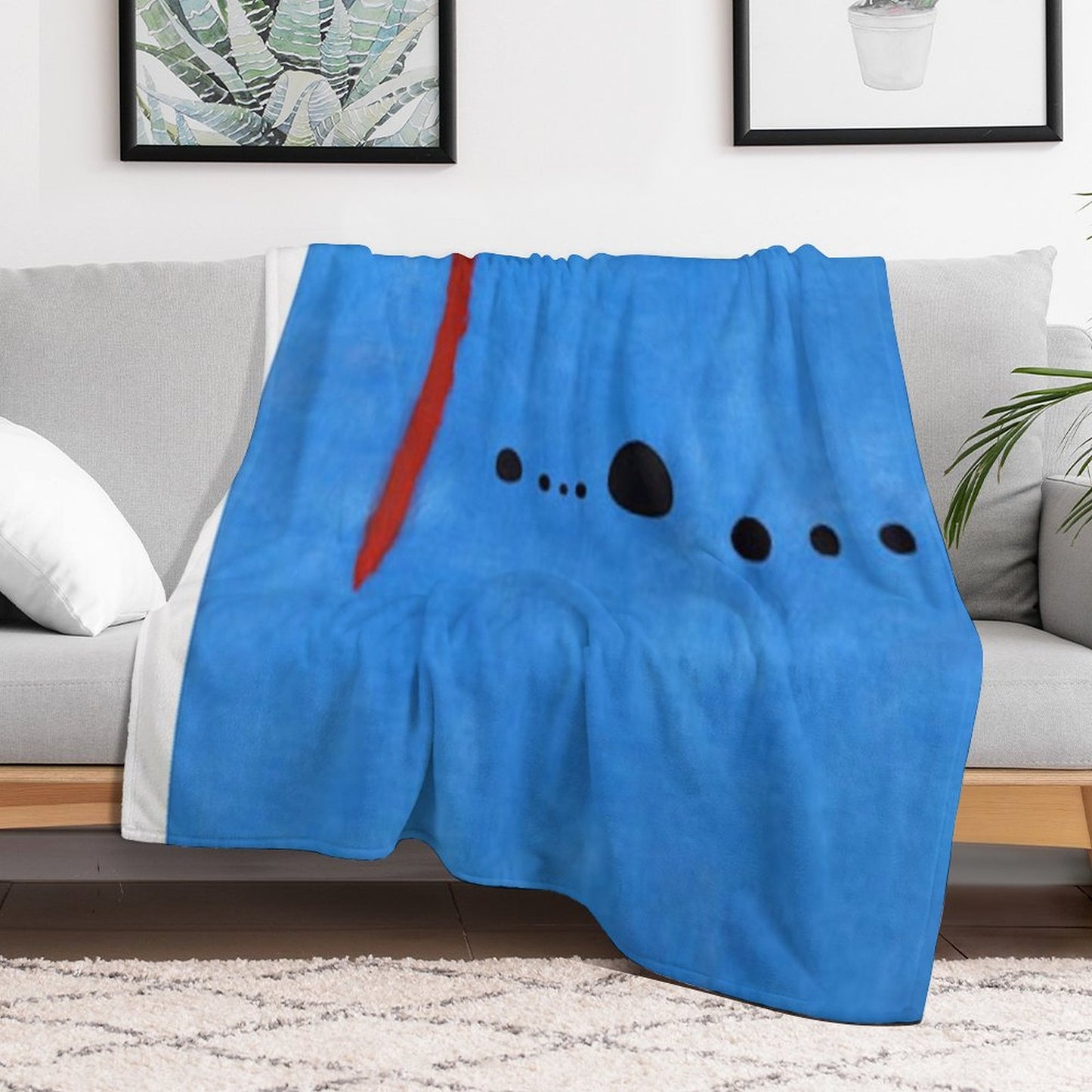 Joan Miro Blue 2 Throw Blanket