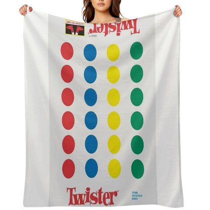 The Twister Game Blanket Throw Blanket