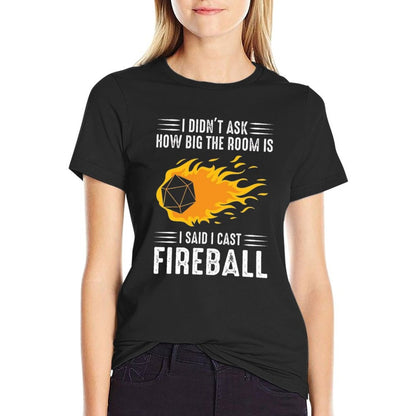 I Cast Fireball Wizard Sorcerer DM Gift TTRPG  Classic T-Shirt