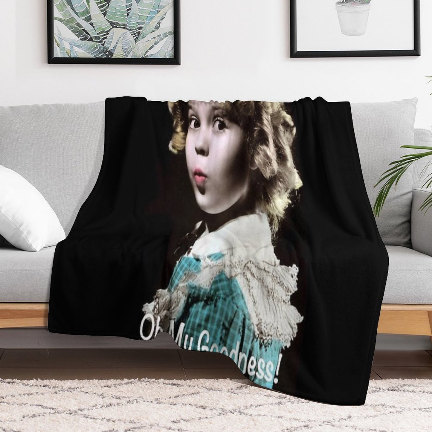 Shirley Temple Oh My Goodness Throw Blanket